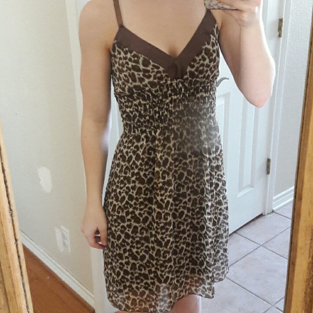 Cheetah print dress